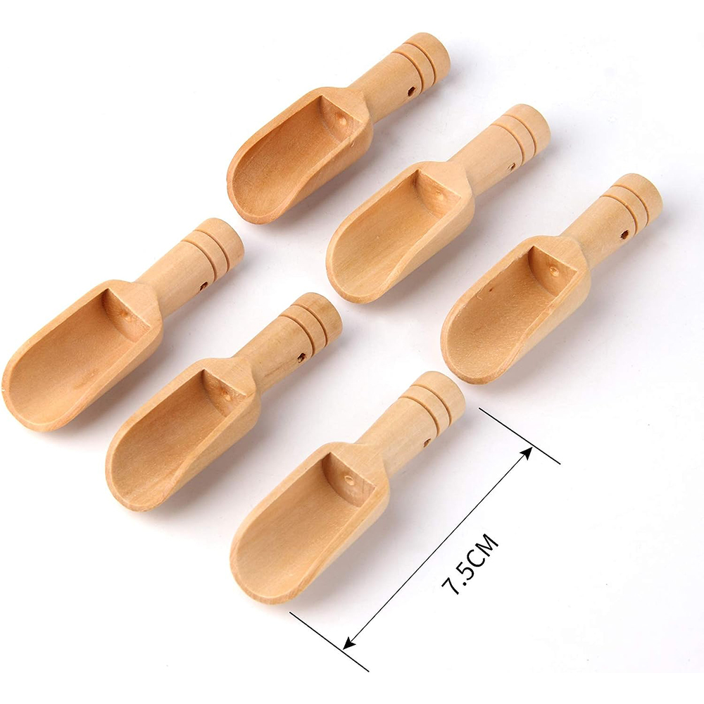 Kitchen Appliances Set - 10/30/50/100 adet Kahve Mini Tahta Kaşık