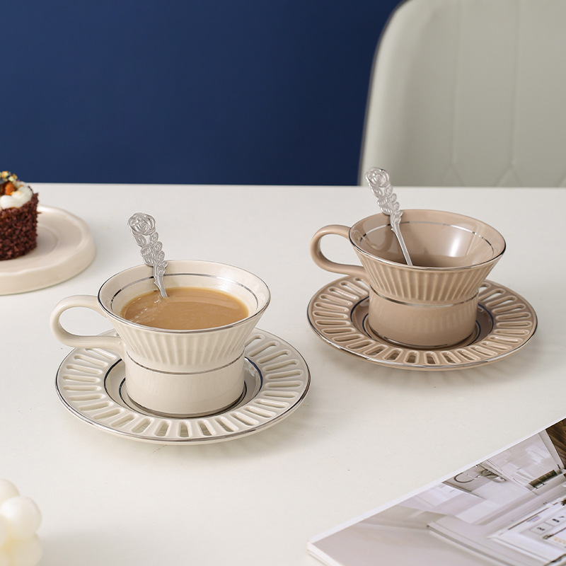 Kitchen Appliances Set - Lüks Seramik Kahve Fincanı Bulaşık İskandinav