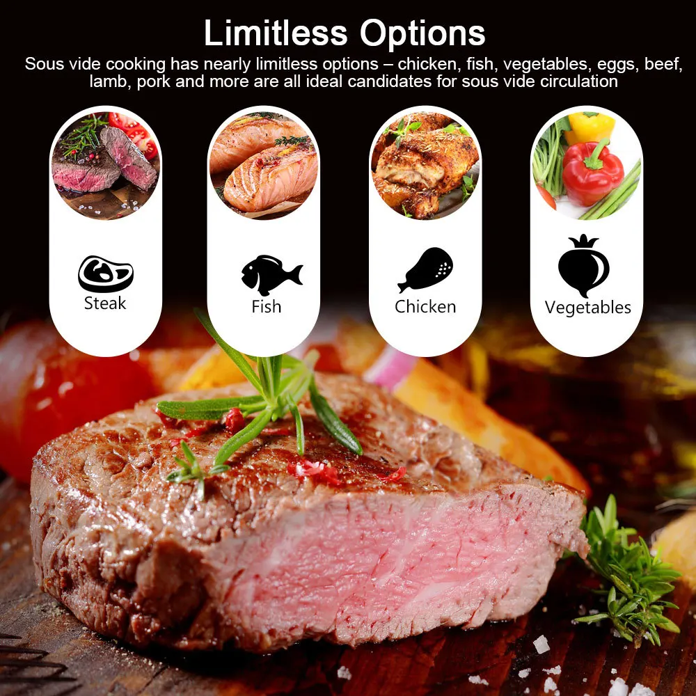 1100W Vakum Sous Vide Ocak LCD - Sous Vide Immersion incelemesi ve fiyatı